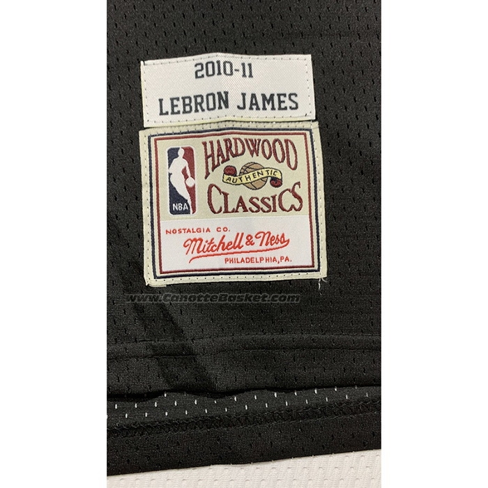 Maglia Miami Heat LeBron James #6 Mitchell & Ness 2010-11 Nero